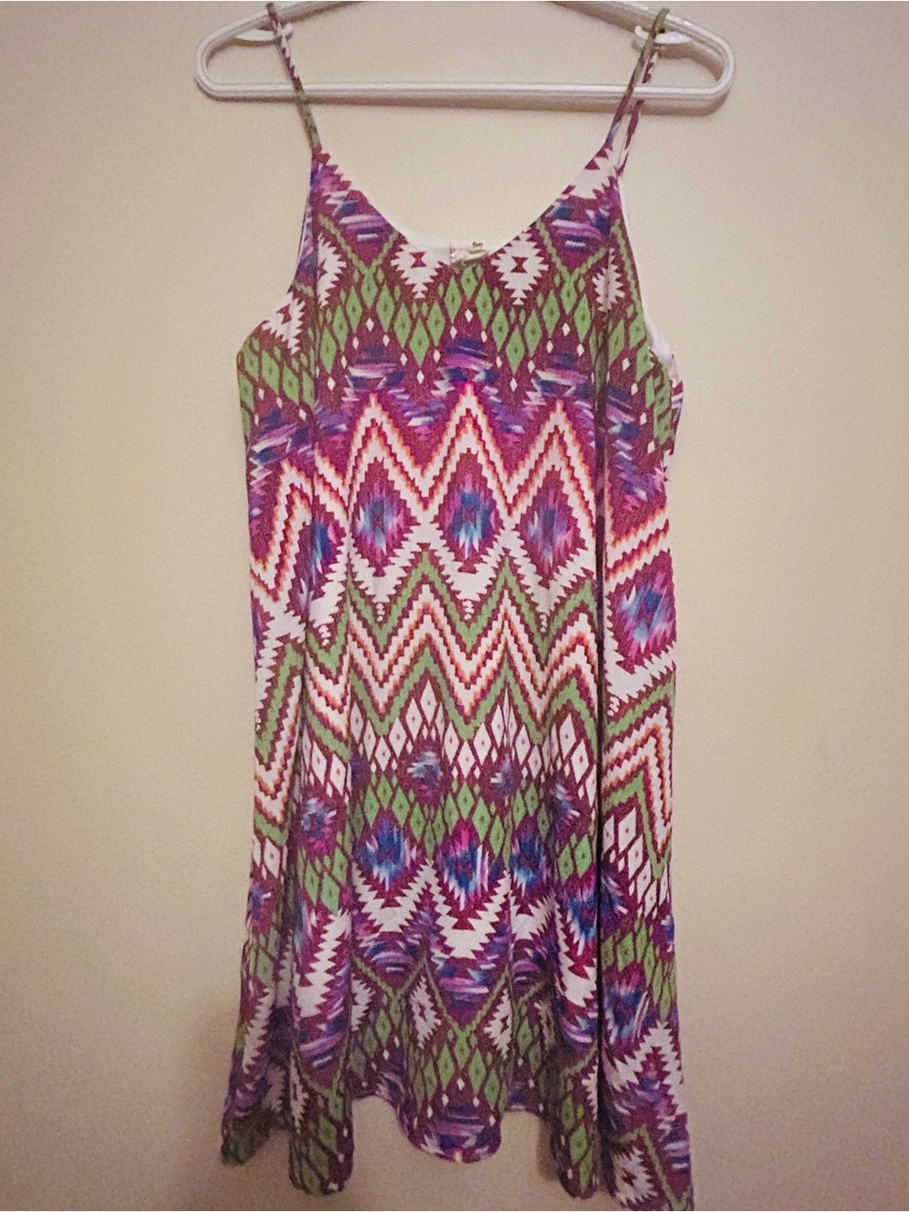 Pink Owl Multi-Color Geometric Mini Dress